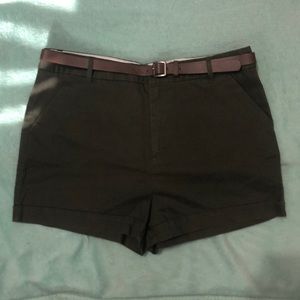 Olive green shorts